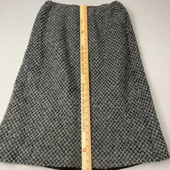 Vtg 70s MJ Seattle Womens XL Gray Mohair Wool Boucle A Line Skirt Made in USA - Picture 10 of 14